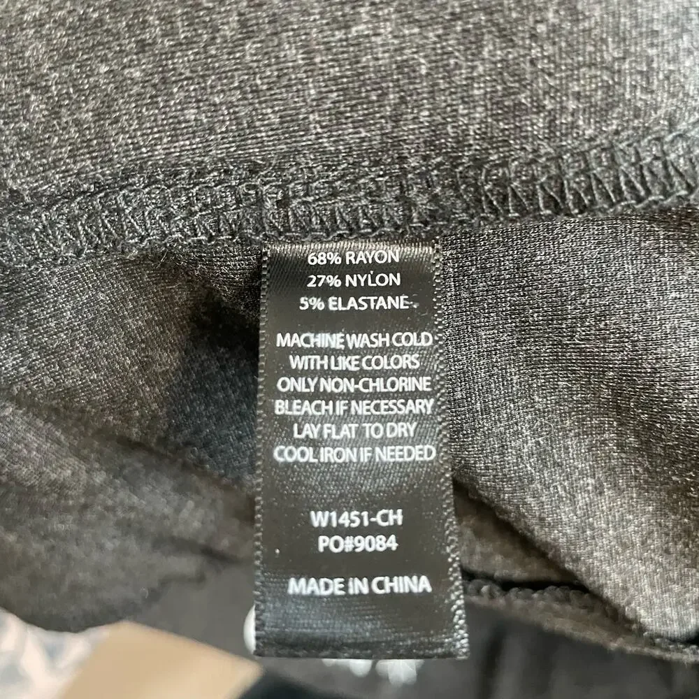 Betabrand Grey Pants PM Womens Pockets Pull On Stretch Comfort Straight Leg - Picture 8 of 8